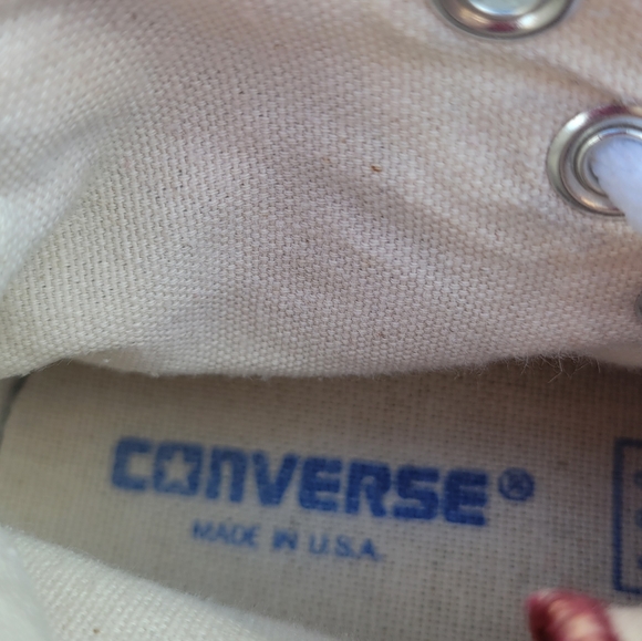 CONVERSE Vintage Red Chuck Taylor All Star Hi Top - Picture 6 of 9